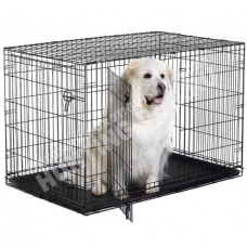 Клетка для собак Dogland №6 с пластиковым поддоном 2 двери 122×78×87см